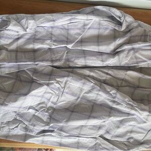 Calvin Klein Purple and White Checkered Shirt